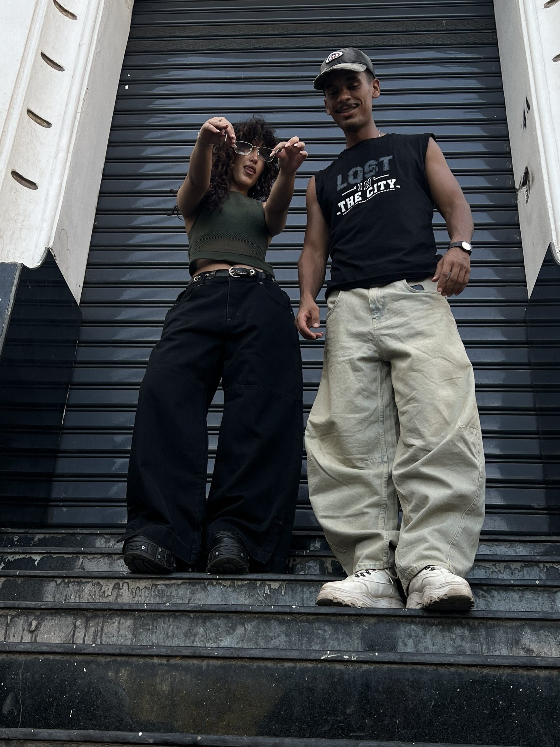 SUPER BAGGY DIRTY WASHED YELLOWISH